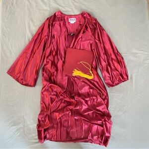 Maroon Graduation Hat & Gown 5’9-5’11